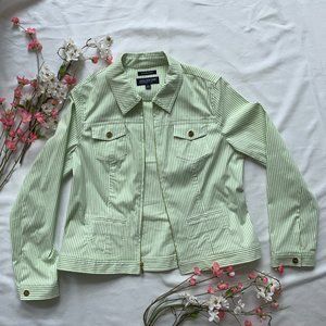 Jones New York Stretch Striped Jacket